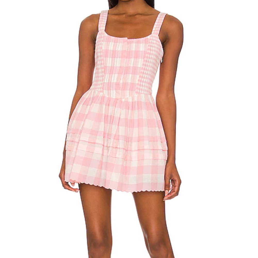 LoveShackFancy Chennedy dress in Groovy Pink